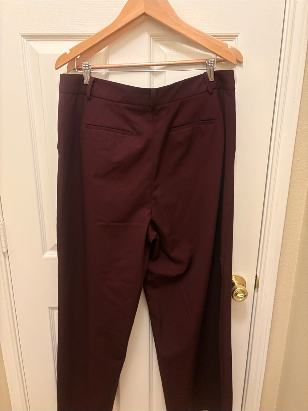 Talbots Maroon Wide-Leg Pants